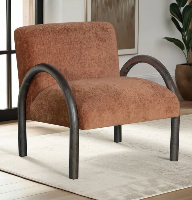 Armen Living Rae Brown/Midnight Dark Brown Chair-1