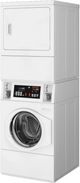Speed Queen® Commercial White Coin Drop Gas Stack Laundry, 3.42 Cu. Ft. Washer, 7 Cu. Ft. Dryer-2