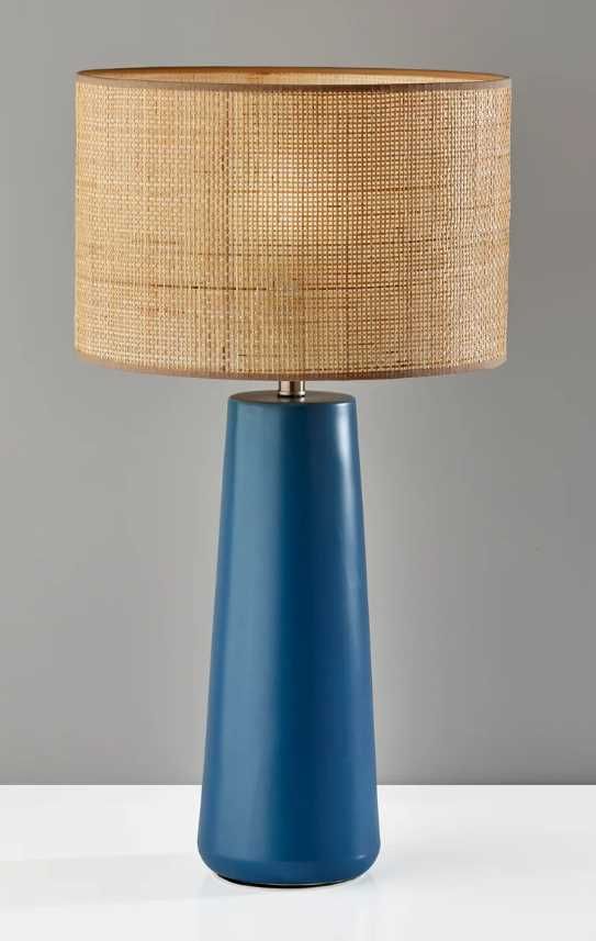 Adesso® Sheffield Blue Tall Table Lamp-3