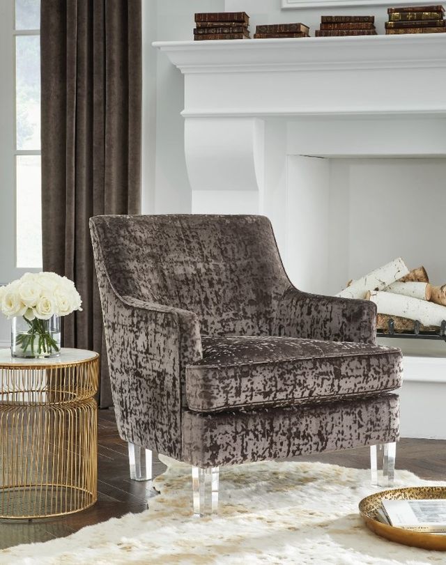 Signature Design by Ashley® Gloriann Charcoal Accent Chair-3