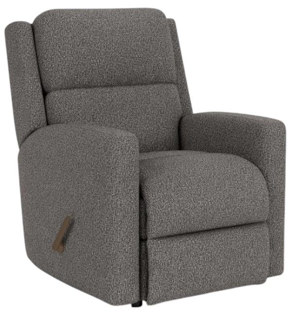Flexsteel® Chip Black Onyx Rocking Recliner-0