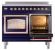 Ilve® Nostalgie II Noblesse 40'' Midnight Blue Pro Style Induction Range with Copper Trim-4