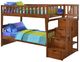 Night & Day Furniture™ Spices Bedroom Peppermint Cherry Twin over Full Stair Bunk Bed-0