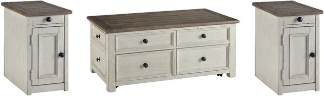 Signature Design by Ashley® Bolanburg 3-Piece Two-Tone Living Room Table Set-0