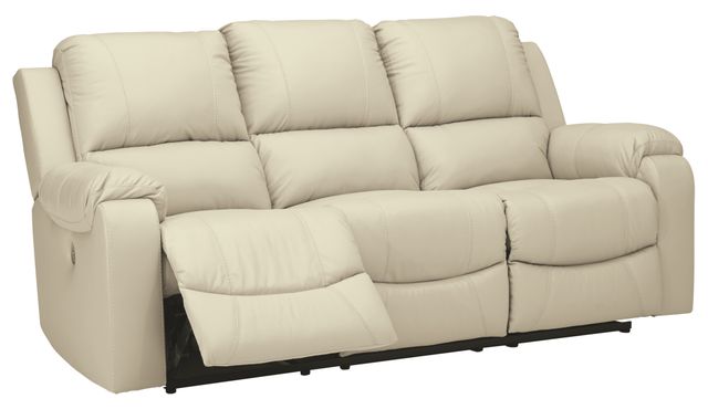 Signature Design by Ashley® Rackingburg 2-Piece Cream Living Room Set with Power Reclining Sofa-1