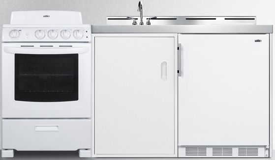Summit® 72" White All-In-One Kitchenette