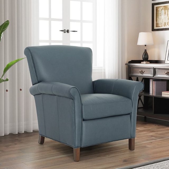 BarcaLounger® Phoebe Santa Fe Ocean Leather Manual Recliner-2