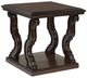 Signature Design by Ashley® Maylee Dark Brown Square End Table-0
