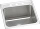 Elkay Lustertone® Classic Lustrous Satin 22" x 22" x 12-1/8" 3-Hole Single Bowl Drop-In Sink-0