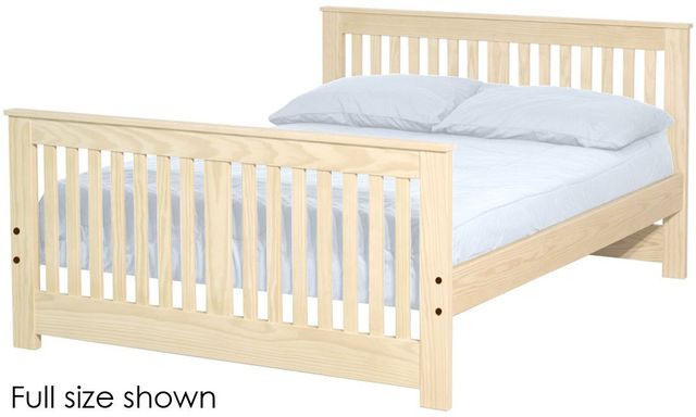 Crate Designs™ Furniture Unfinished Twin XL Shaker Bed-0