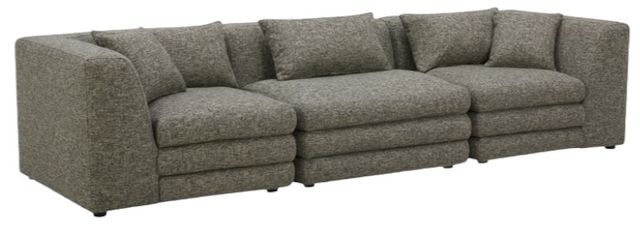 Moe's Home Collection Lowtide 3-Piece Stone Tweed Modular Sofa-0