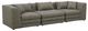 Moe's Home Collection Lowtide 3-Piece Stone Tweed Modular Sofa-0