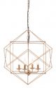 Zuo® Penta Gold Ceiling Lamp-1