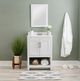 Linon Barkley White 25" Vanity with Mirror-1