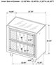 Coaster®  Lorient Black Nightstand-2