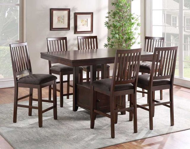 Steve Silver Co. Yorktown Espresso Storage Counter Dining Table-3