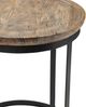Crestview Collection Bengal Manor Traymore Brown Side Table with Black Base-1