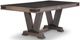Handstone Customizable Chattanooga Heritage Platinum 54x72 Pedestal Dining Table with 4x12" Leaf's-0