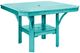 C R Plastics Turquoise Square Dining Table-0