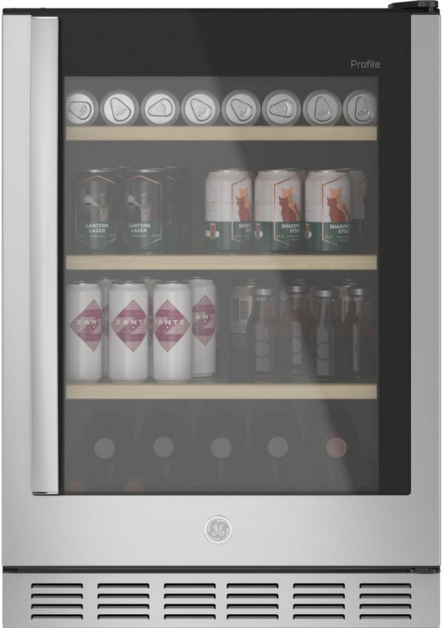 GE Profile™ 5.1 Cu. Ft. Stainless Steel Beverage Center-1