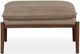 Bassett® Furniture Ellis Leather Beige Ottoman-1