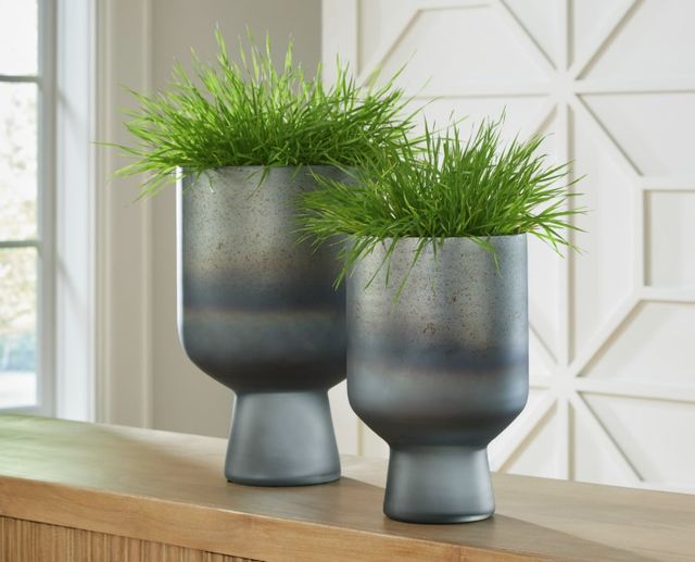 Signature Design by Ashley® Pennmore Antique Blue 8" Vase-4