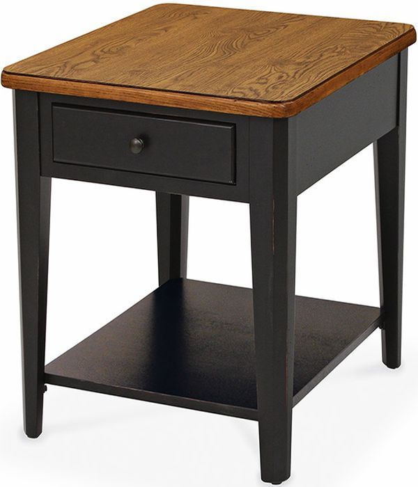 Peters-Revington™ Casual Choices™ Chestnut End Table with Black Base-1