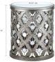Olliix by Madison Park Silver Arian Quatrefoil Mirror Accent Table-2