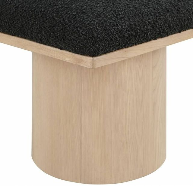 Meridian Furniture Pavilion 6-Piece Black/Natural 93" Modular Bench Set-3