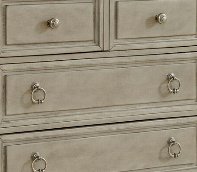 Elements International Whit-Ash Light Gray Drawer-1