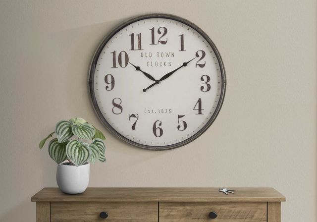 Monarch Specialties Inc. Brown 30" Wall Clock-2