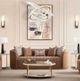 Michael Amini® Ariana Caramel/Gold Loveseat-1
