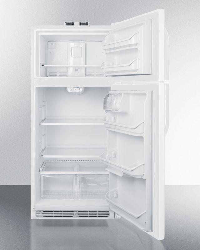 Summit® 18.0 Cu. Ft. White Top Freezer Refrigerator-2