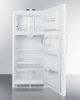 Summit® 18.0 Cu. Ft. White Top Freezer Refrigerator-2