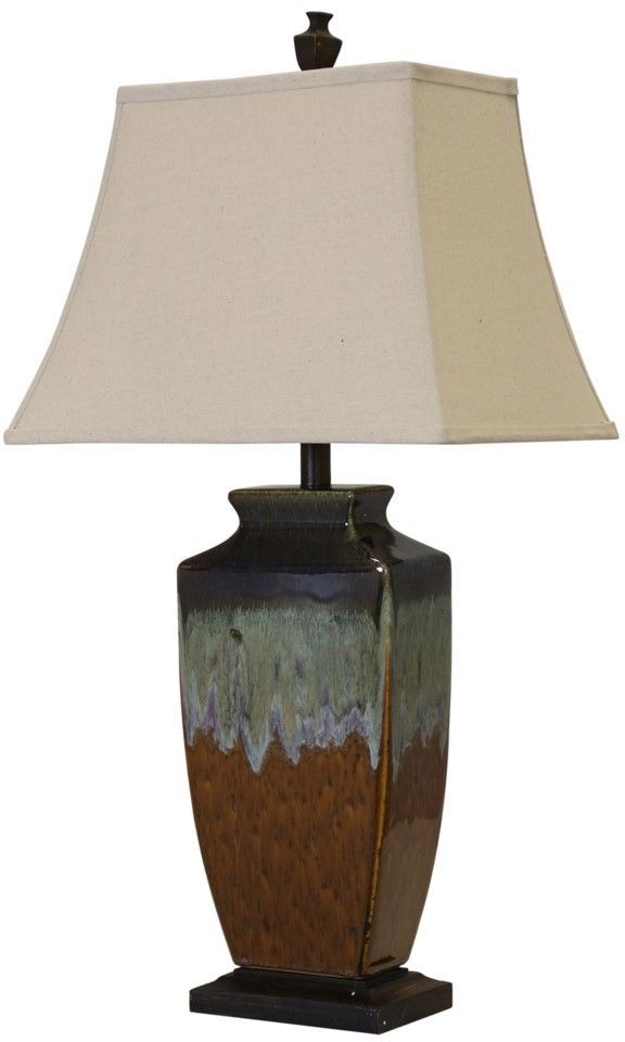 StyleCraft Reactive Glaze Ceramic Table Lamp-0