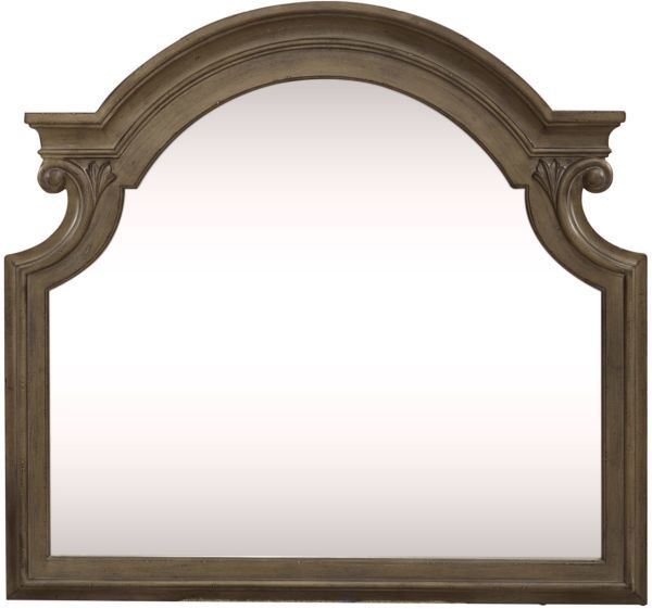 Liberty Furniture Magnolia Manor 4-Piece Taupe Mist/Weathered Bisque Queen Upholstered Bedroom Set-3