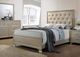 ACME Furniture Carine Champagne Queen Upholstered Panel Bed-1