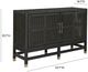 TOV Furniture Amara Charcoal Woven Rattan Buffet-2