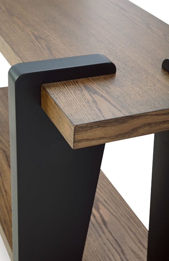 Signature Design by Ashley® Weathermore Black/Brown Sofa Table-4