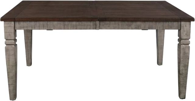Sunny Designs™ Homestead Hills Tobacco Leaf Extension Dining Table with Alpine Gray Base-3