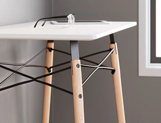 Signature Design by Ashley® Jaspeni Natural/White Office Desk-3