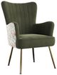 Emerald Home Amera Gold/Moss Green Accent Chair-0