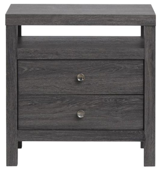 Magnussen Home® Merrified Raisin Black Nightstand-2