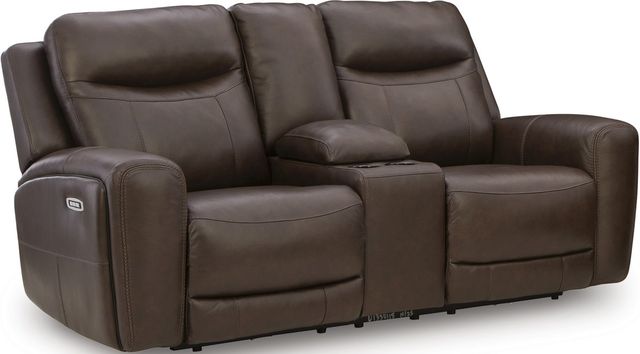 Signature Design by Ashley® Gravier Cordova Power Reclining Loveseat with Console-0