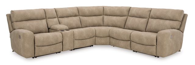 Signature Design by Ashley® Next-Gen DuraPella 6-Piece Sand L-Shape Power Reclining Sectional with Console-0