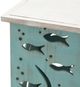 Crestview Collection Seafoam White Accent Table with Aqua Base-2
