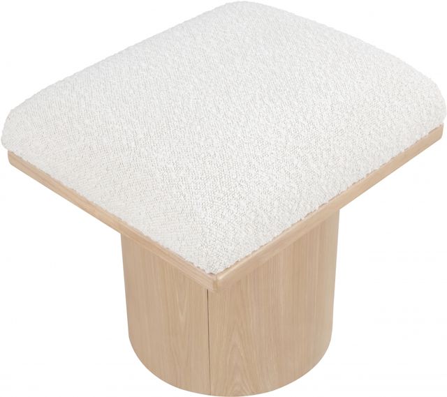 Meridian Furniture Pavilion Cream/Natural 16" Modular Stool-3