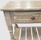 Elements International Brenner White Washed White End Table-1