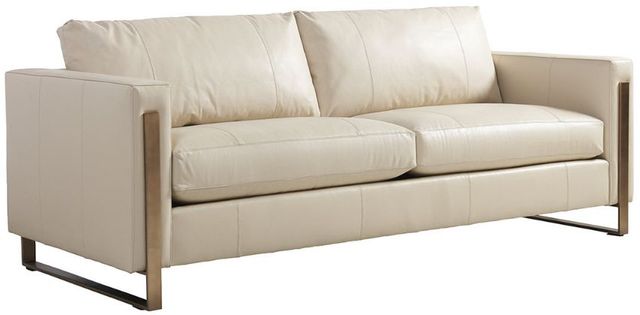 Lexington Home Customizable Shadow Play Nob Hill Leather Sofa-0