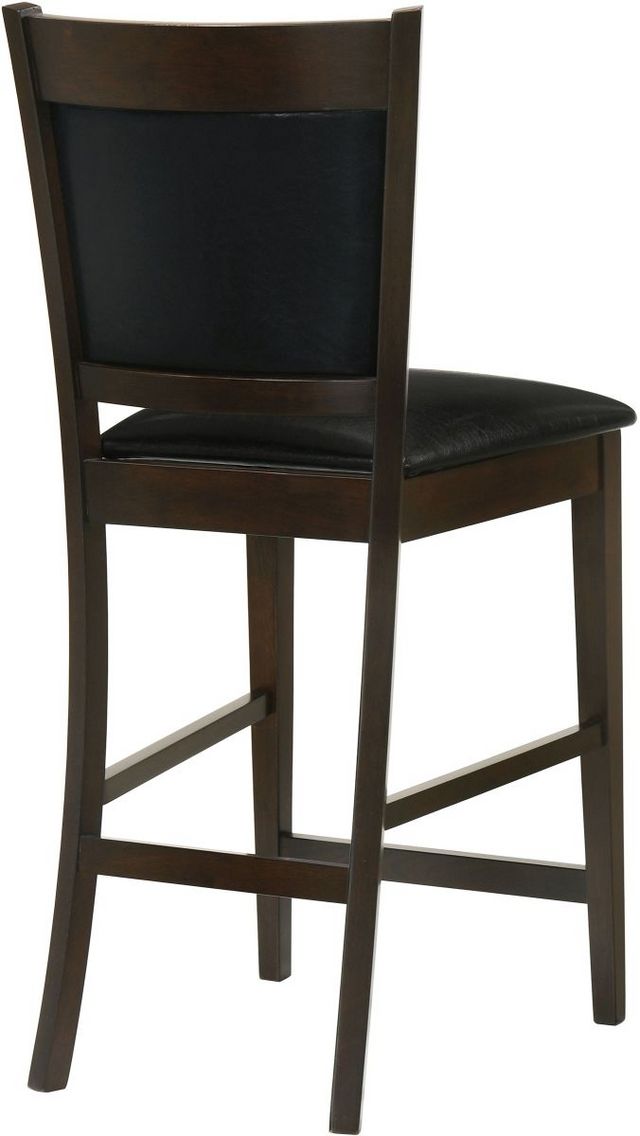Coaster® Jaden 2-Piece Black/Espresso Upholstered Counter Stools-6